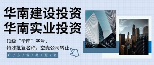 中國華南地區,廣東省冠名特批華南企業 華南建設投資公司,華南實業投資公司